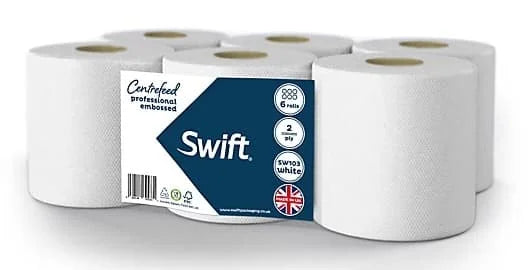 Swift Premium Centrefeed White 6s