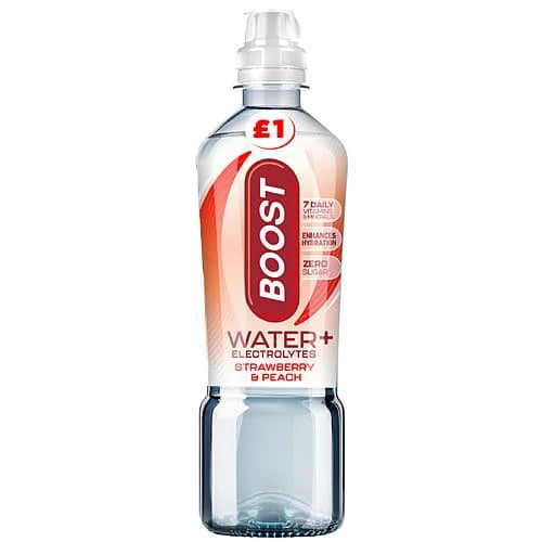 Boost Sport Water - Strawberry & Peach 12 x 500ml
