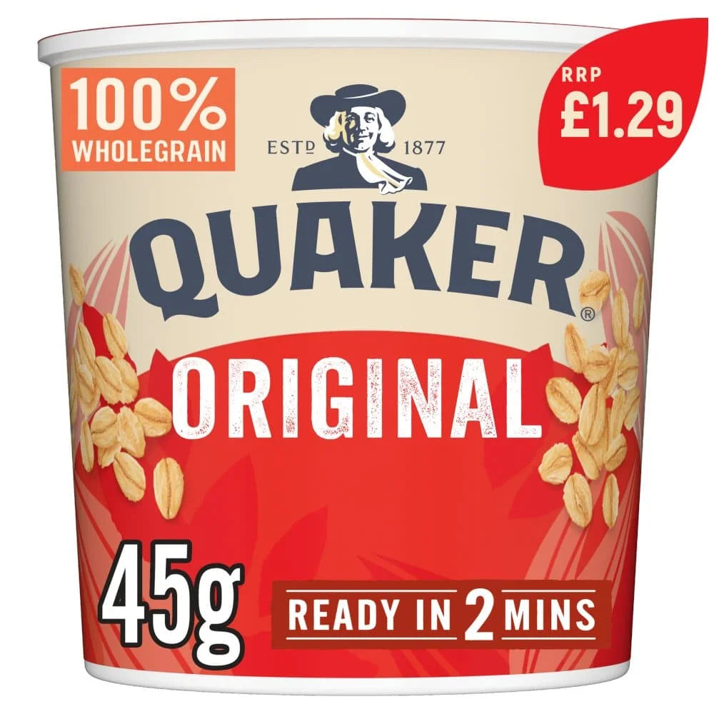 Quakers Oats Original Cup 8 x 45g