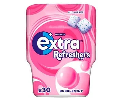 Wrigleys Extra Refreshers Bubblemint Bottle(30's) 6 x 67g