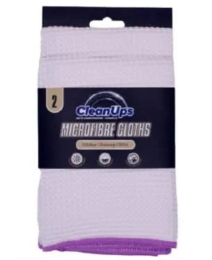 Clean Ups 2pk Microfibre Kitchen Cloths 12 x 2pk