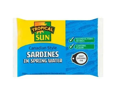 Tropical Sun Canadian Sardines In Spring Water 12 x 106g