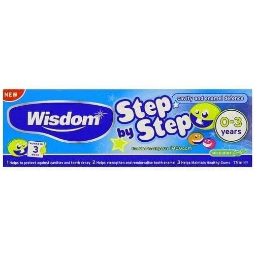 Wisdom Step 0-3yrs Tooth Paste 6s