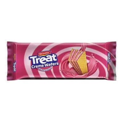 Britannia Treat Strawberry Creme Wafersp 24 x 150g
