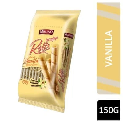 Mulino Wafer Rolls - Vanilla Cream 150g