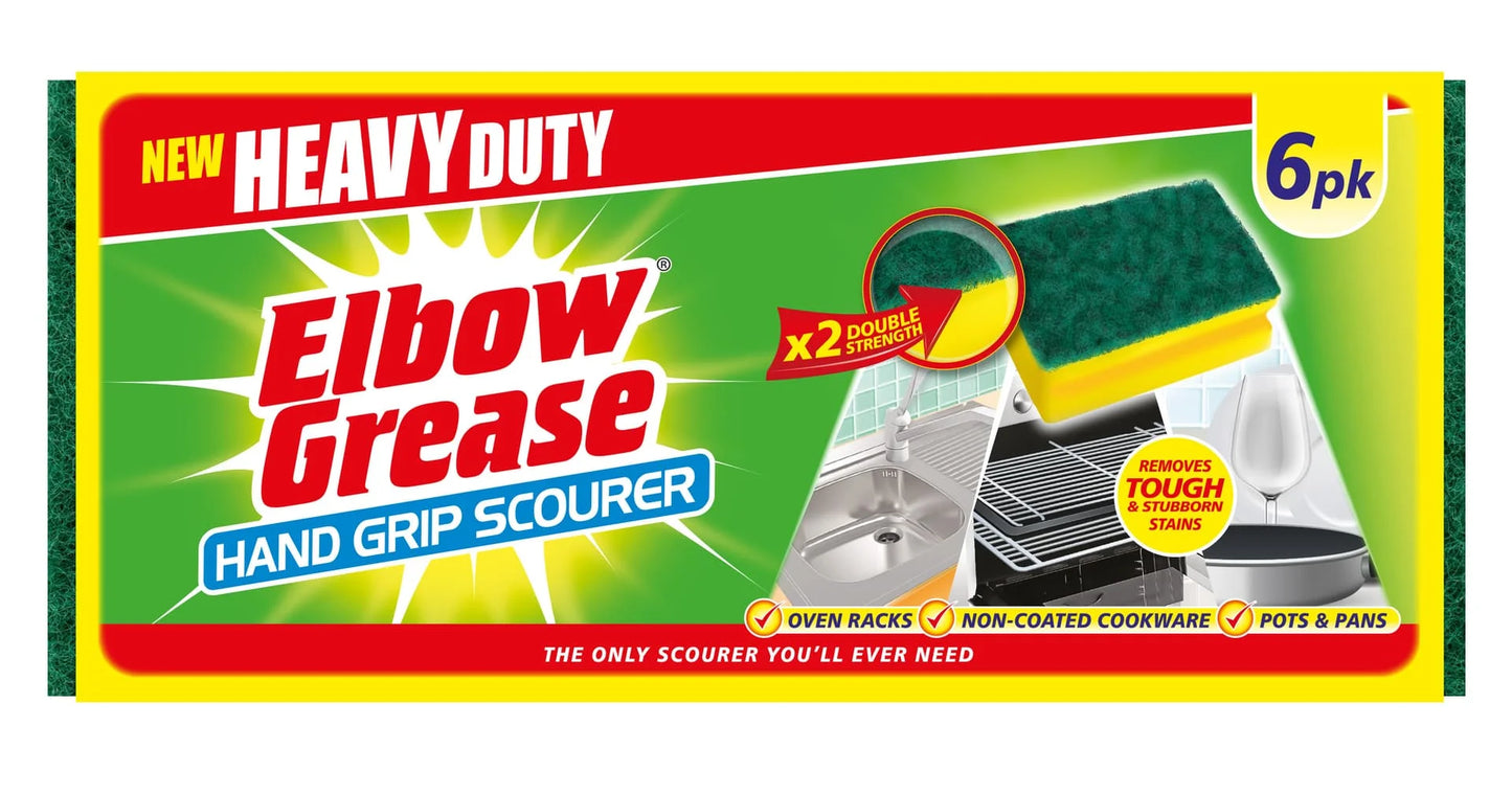 Elbow Grease Heavy Duty Hand Grip Scourer 6s
