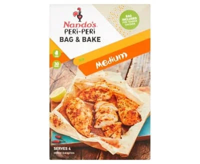 Nandos Medium Peri Peri Bag & Bake 12 x 20g