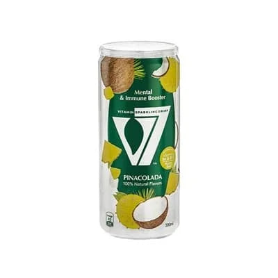 V7 Vitamin Sparkling Can - Pinacolada 24 x 300ml