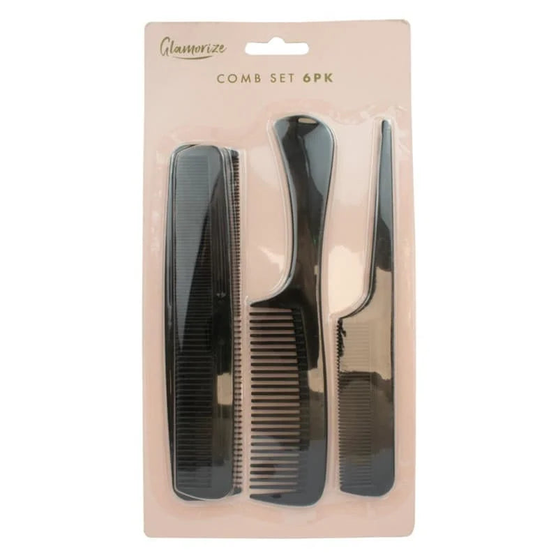 Hair Studio Tangle Comb Set 6pcs