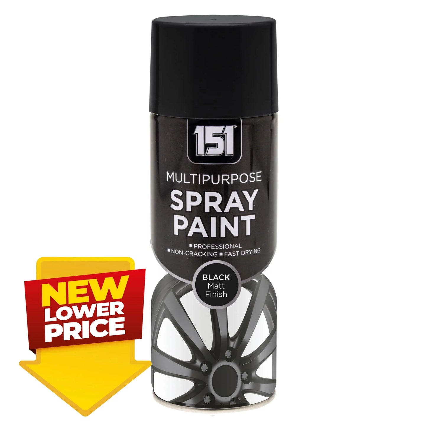 151 MP Matt Black Finish Spray Paint 400ml