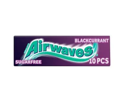 Wrigleys Airwaves Blackcurrent S/F (10's) 30 x 14g
