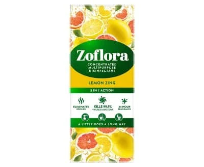 Zoflora Disinfectant - Lemon Zing 12 x 500ml