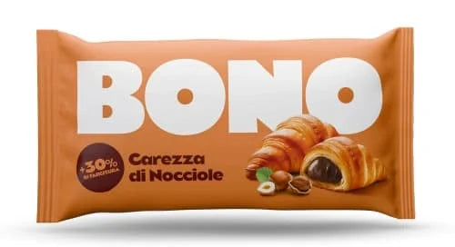 Bono Croissant - Hazelnut (Carezza Di Nocciole) 20 x 80g