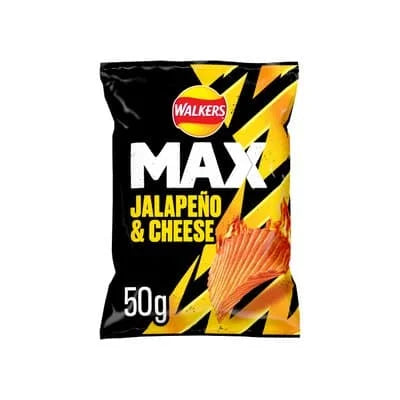 Walkers Max 50G Jalapeno & Cheese Crisp