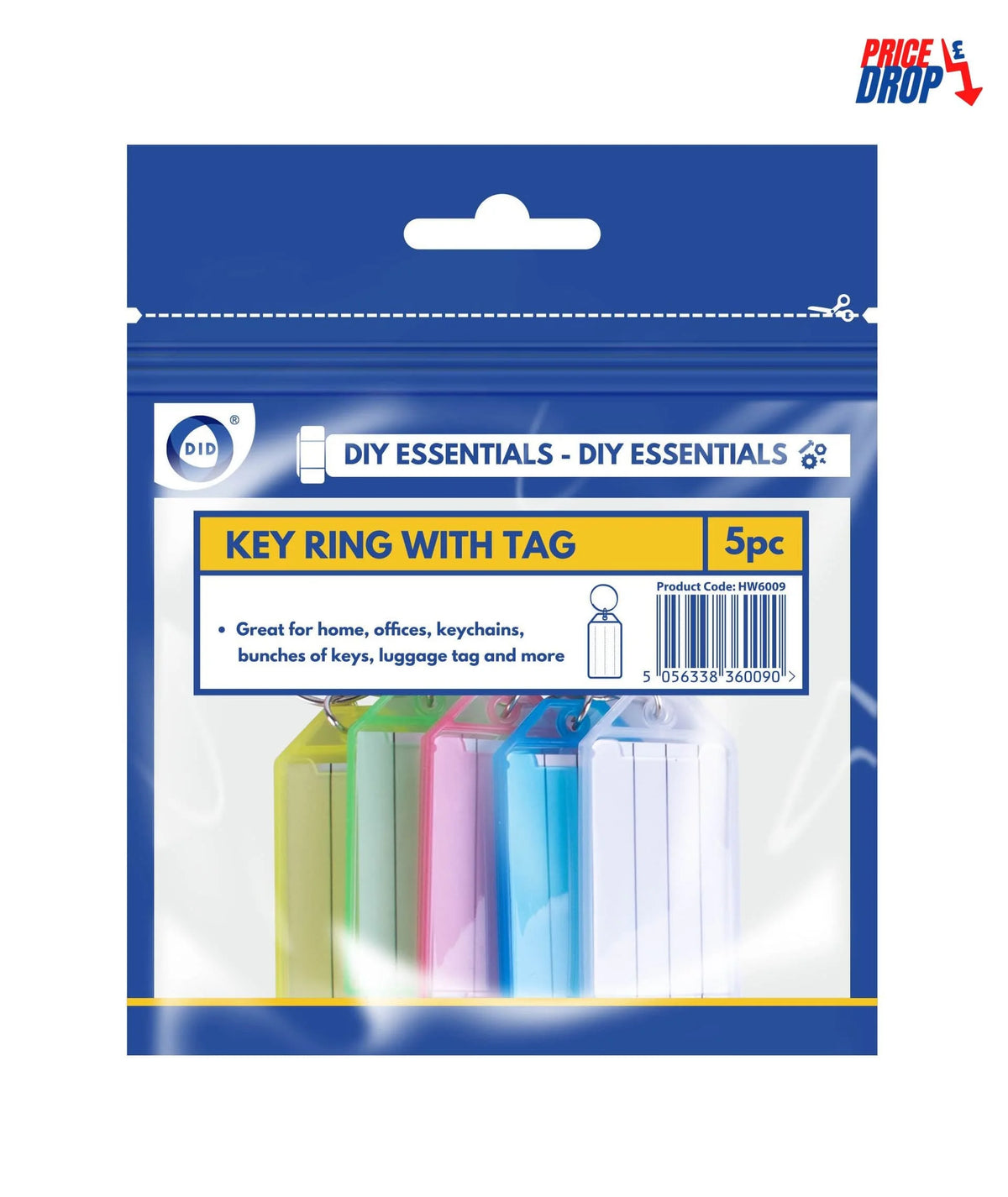 DID 5pcs Key Ring 5s