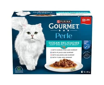 Gourmet Cat Single Serve Adult Seafood in Gravy 4 x 12x85g
