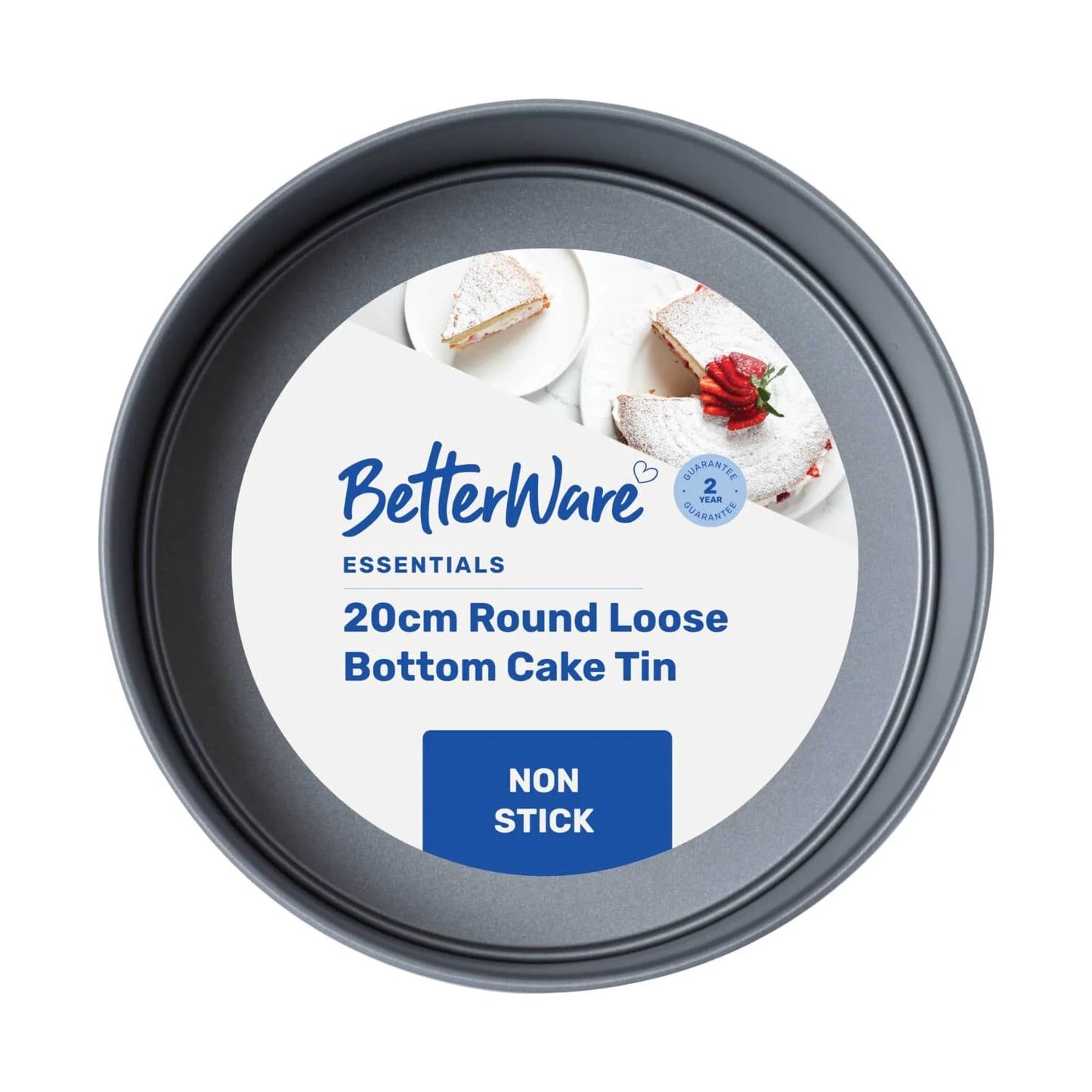 Betterware Non Stick Round Loose Bottom Cake Tins 20cm