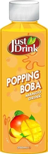 Just Drink Popping Boba Mango 12 x 350ml