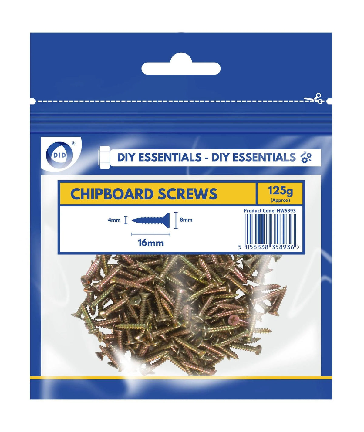 Dina Chipboard Screw (16mm) 125g