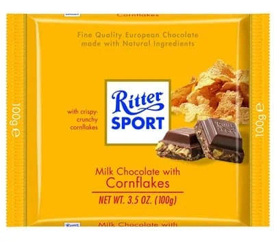 Ritter Sport Milk Choc With Cornflakes 5 x 100g