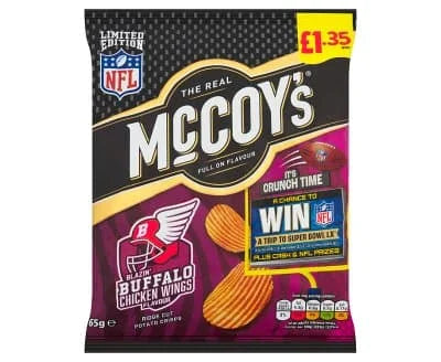 McCoys Blazin' Buffalo Chicken Wings 20 x 65g
