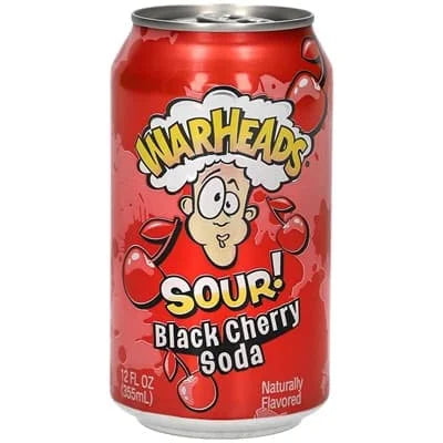 Warheads Sour Black Cherry Soda 12 x 330ml