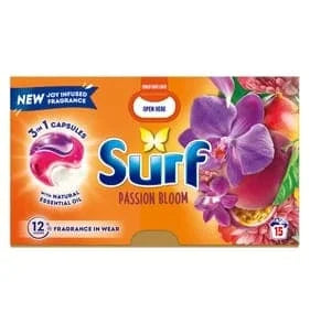 Surf 3in1 Washing Capsules - Passion Bloom 4 x 259.5g
