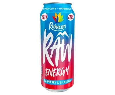 Rubicon Raw Raspberry/Blueberry Energy Can 12 x 500ml