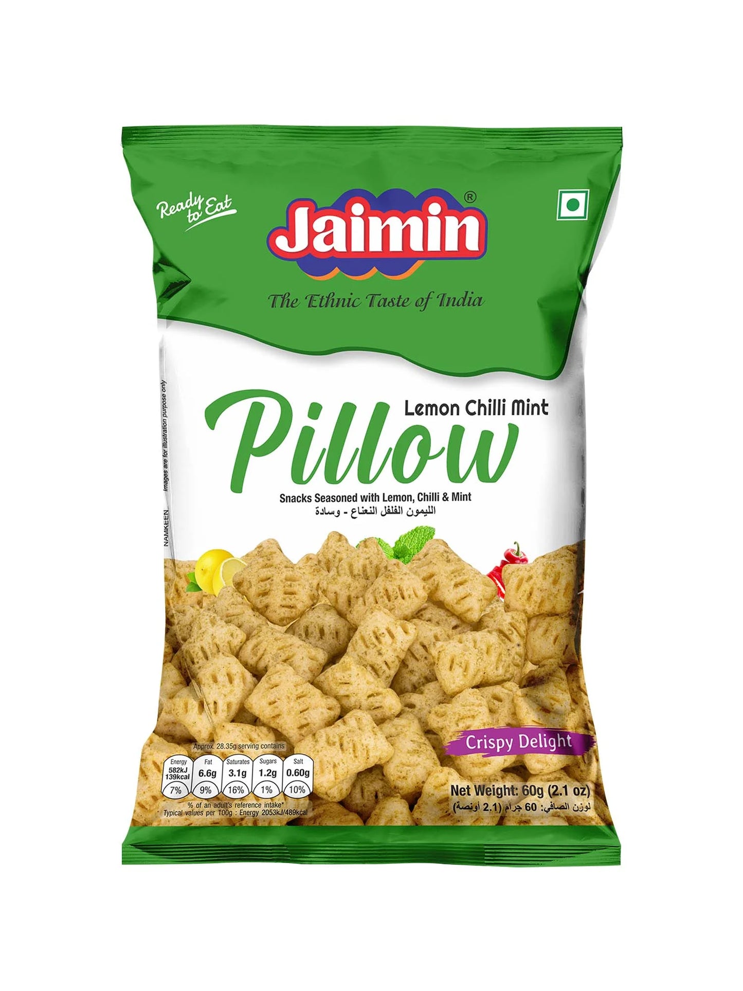 Jaimin Frysums Lemon Chilli Mint Pillow 6 x 60g
