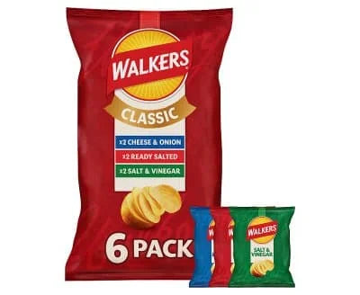 Walkers MP 6s Variety Crisps 18 x 6x25g