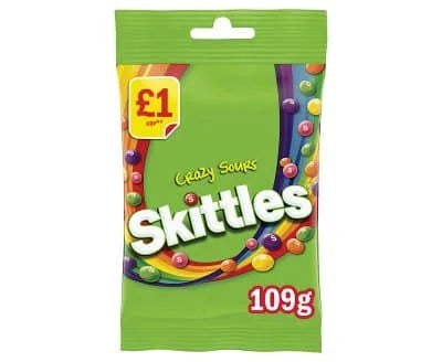 Skittles Crazy Sours 14 x 109g
