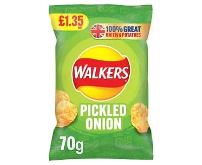 Walkers Pickled Onion 18 x 70g