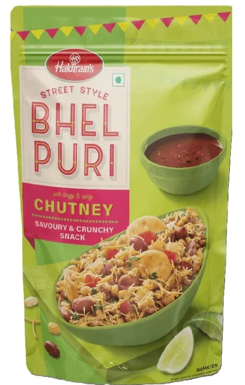 Haldirams Namkeen Bhel Puri With Chutney 10 x 200g