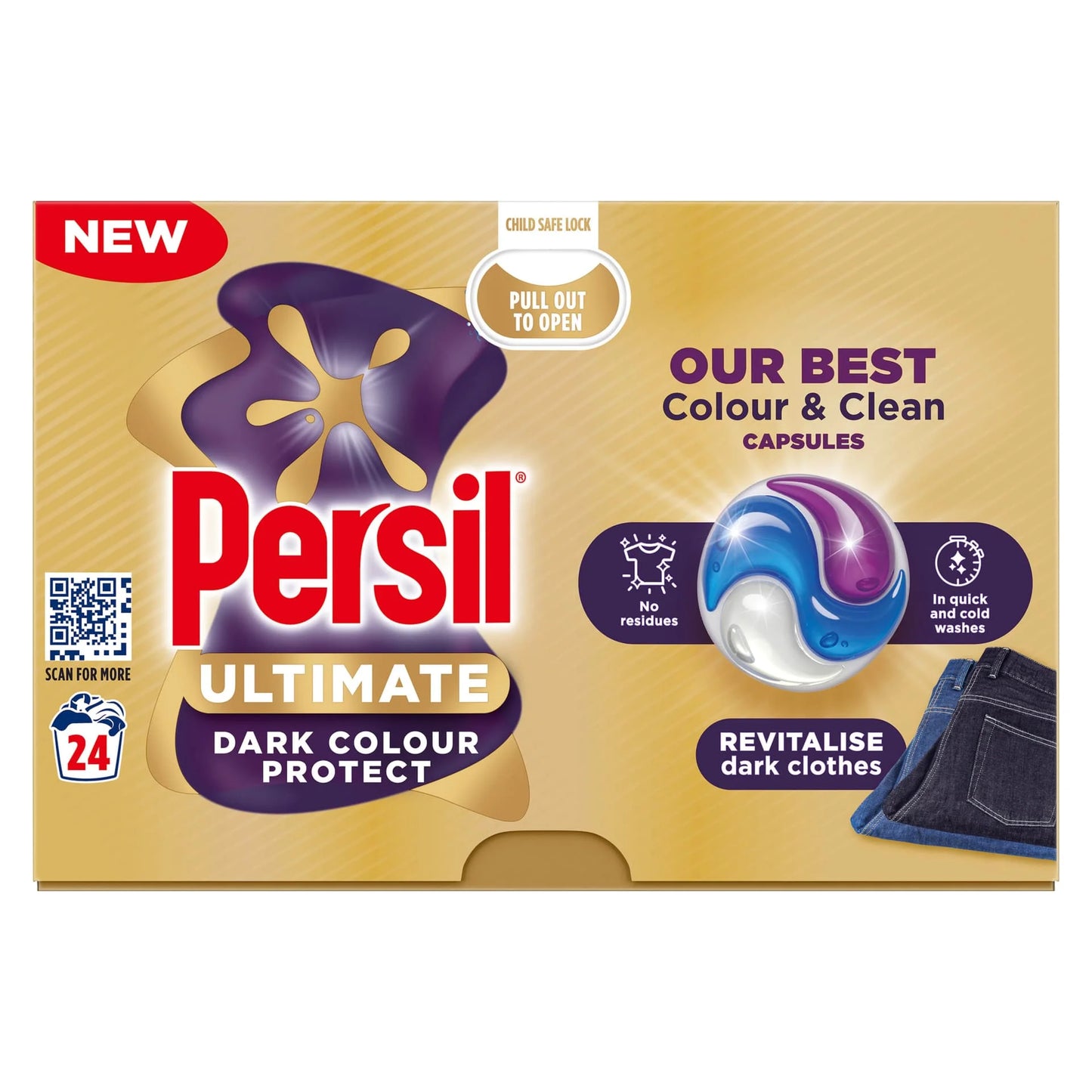 Persil 3in1 Washing Capsules 24w - Colour Protect 3 x 506.4g