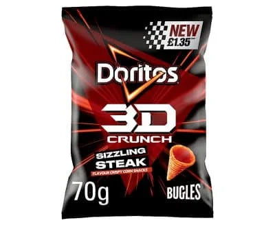 Doritos 3D Sizzling Steak 18 x 70g