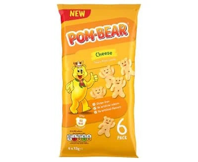 Pom-Bear Cheese Multipack Crisps 6 Pack 12 x 6pk