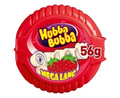 Hubba Bubba Strawberry Tape 12 x 56g