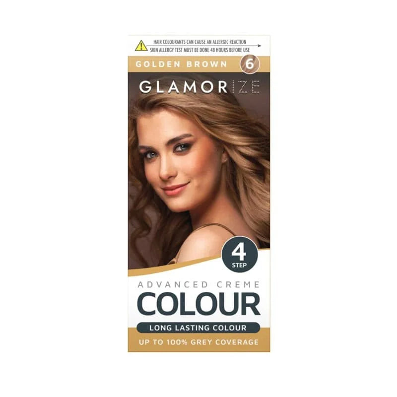 Glamorize No 6 Golden Brown Hair Dye 6pk