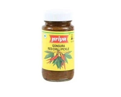 Priya Gongura Red Chilli Pickle 12 x 300g