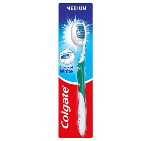 Colgate Tooth Brush Advance White Medium 6s