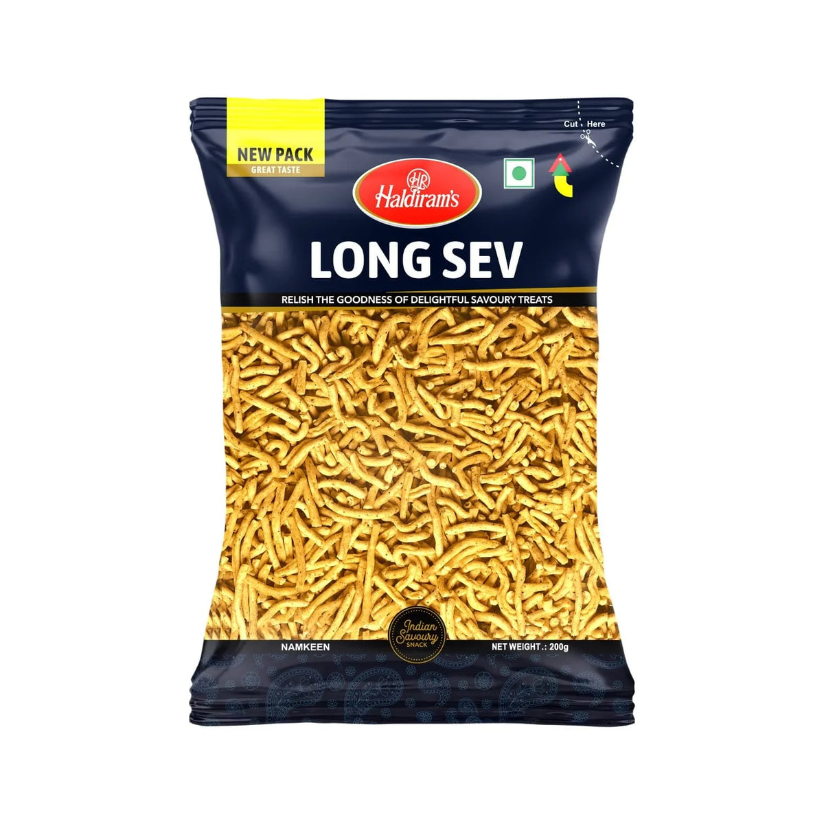 Haldirams Namkeen Long Sev 10 x 200g