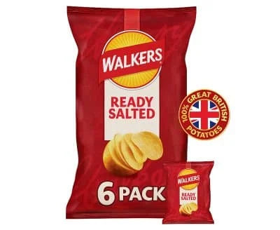 Walkers MP 6s Ready Salted 18 x 6x25g