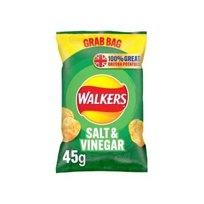 Walkers Salt & Vinegar Grabs 32 x 45g