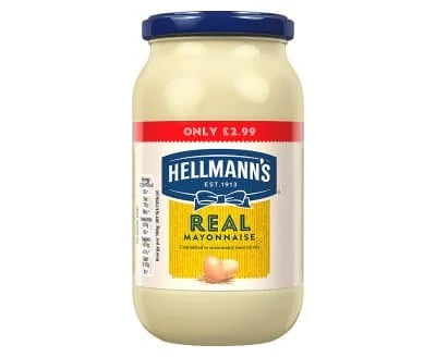 Hellmann's Mayonnaise Real Jar 6 x 400g