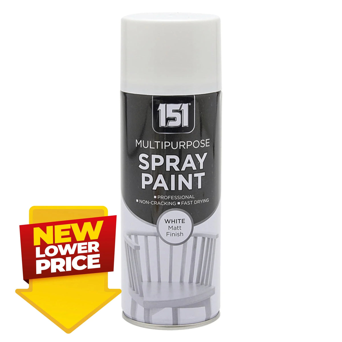 151 MP White Matt Finish Spray Paint 400ml