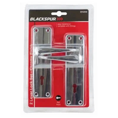 Blackspur 2 Lever Lock Set Chrome Finish 2s