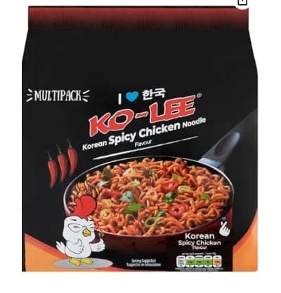 Ko-Lee Korean Noodles - Spicy Chicken 6 x 4x70g