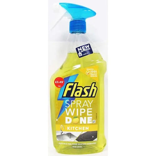 Flash Spray Wipe Done - Crisp Lemon 10 x 800ml