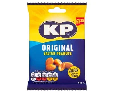 KP Original Salted Peanuts 16 x 65g