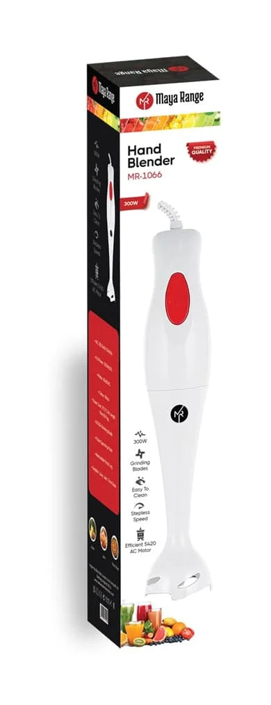 Maya Electric Hand Blender Plastic White 300w